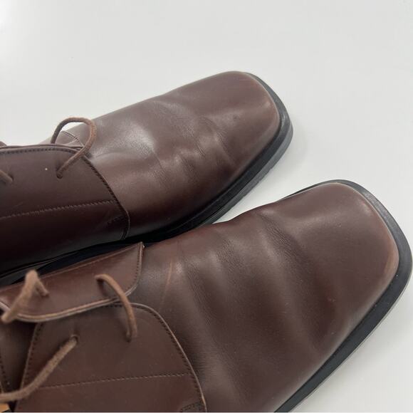 Bally Cosor Dark Brown Leather Square Toe Men’s Shoe Oxford Formal Made in Italy main image 9